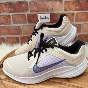 Nike Quest 5 Ivory Purple Running Shoes Women's Size 12 Athletic DD9291-101 NEW